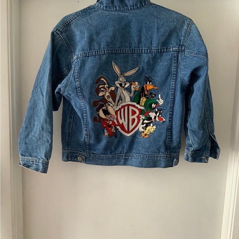 Looney tunesโvintage Jean jacket big logo cartoons y2k coatโunisex